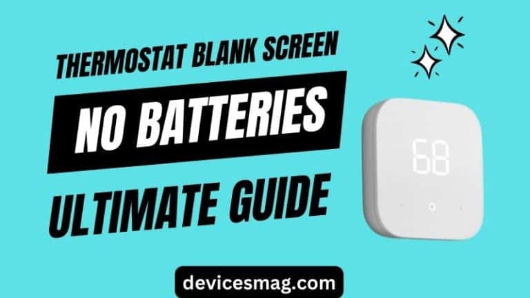 Thermostat Blank Screen No Batteries