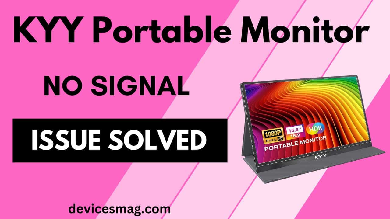 KYY Portable Monitor No Signal-Issue Solved